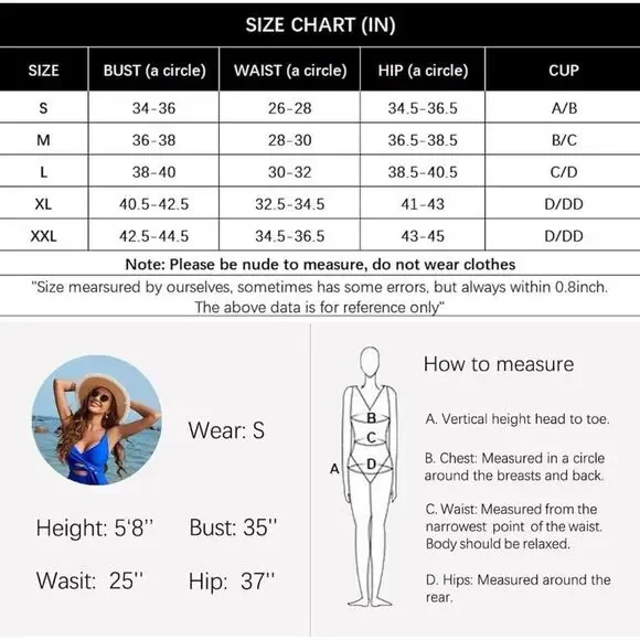 AIMAGE Womens One-Piece Swimsuit Large Floral Wrap Crisscross High Waist - Picture 9 of 9